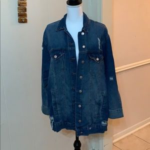 Oversized woman’s denim jacket